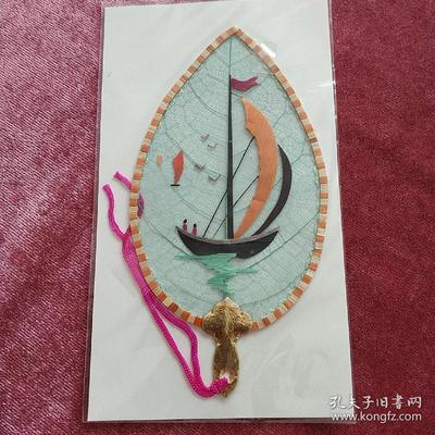 葉脈+麥秸畫(huà)藝術(shù)書(shū)簽(七八十年代出口創(chuàng)匯產(chǎn)品)